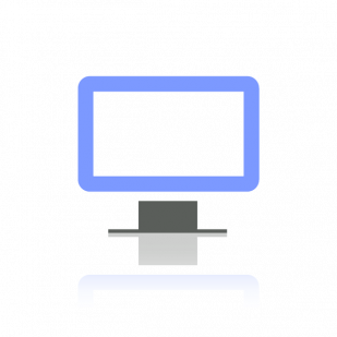 Icon Präsentation von Inhalten