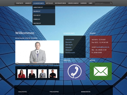 Screenshot von einem Beispiel-Flexdesign